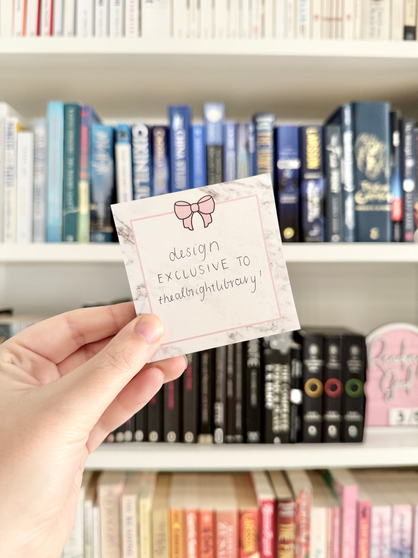 Marble Bow STICKY NOTE